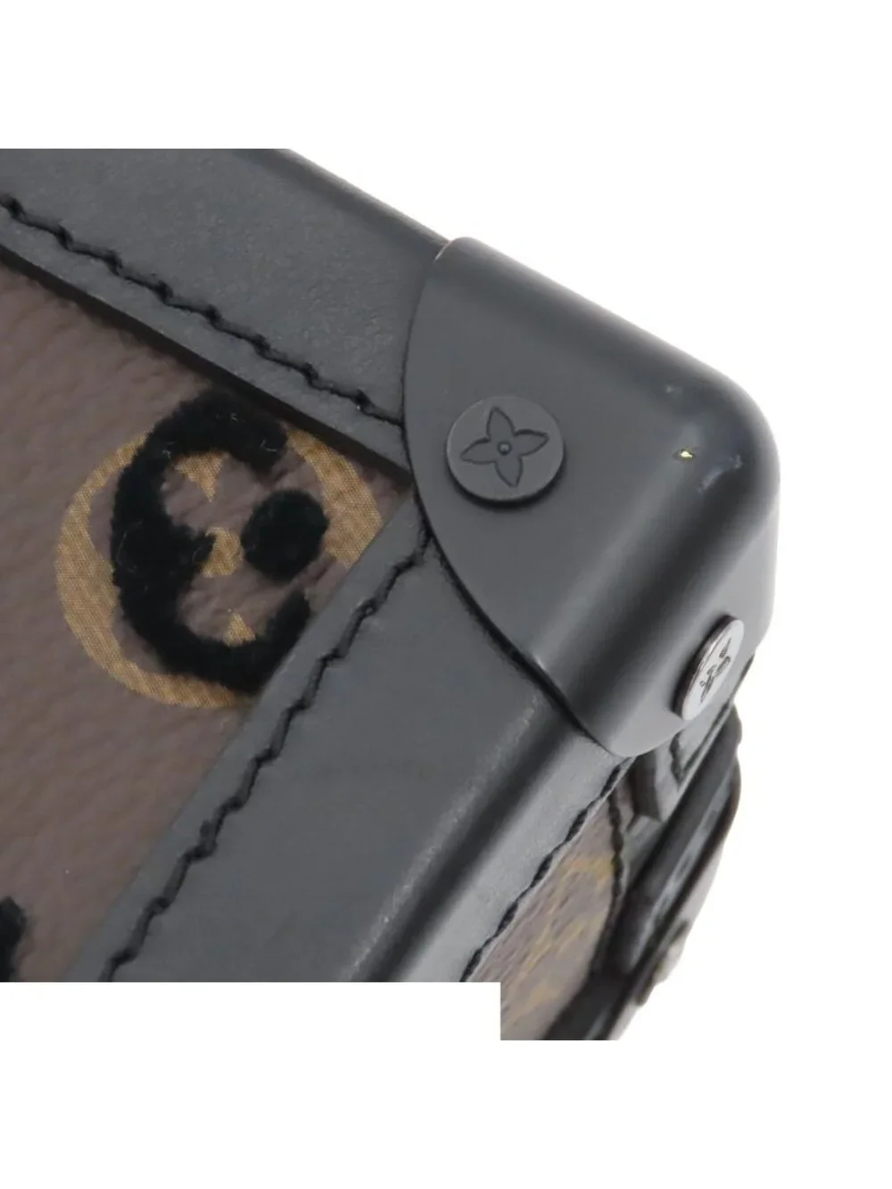 Louis Vuitton Vertical Soft Trunk Noir Monogram Tuffetage